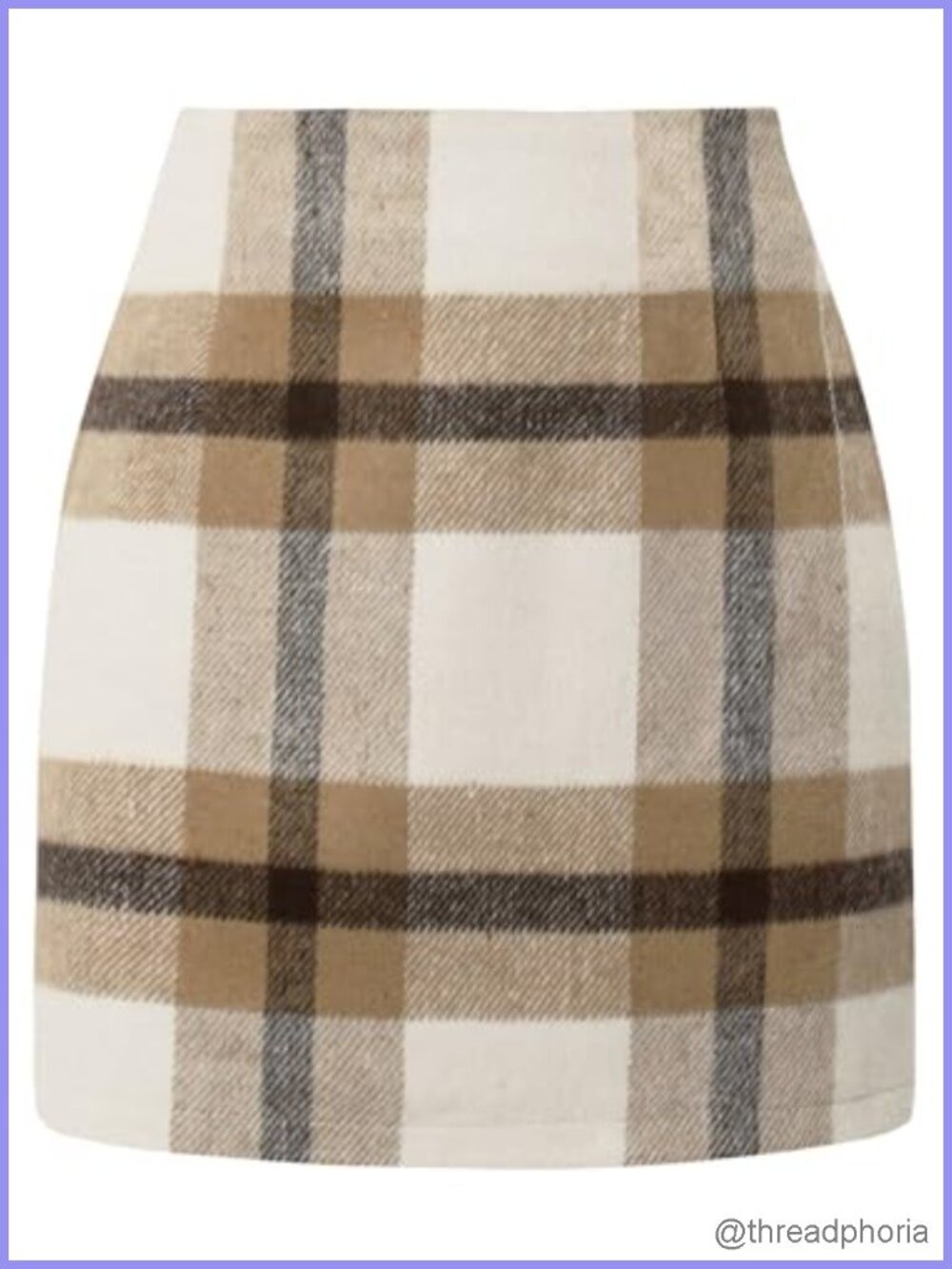 High Waisted Plaid Mini Skirt Women Casual Slim Fit Bodycon Flannel Fall Outfits